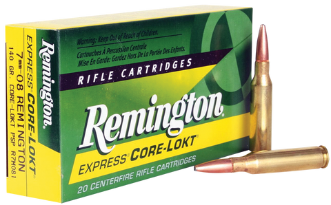 Remington Ammunition R7M081 Core-Lokt 7mm-08 Remington 140 GR Core-Lokt Pointed Soft Point 20 Bx/ 10 Cs
