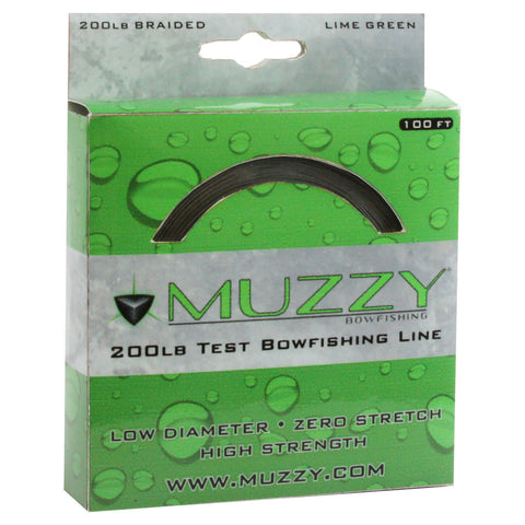Muzzy Bowfishing Line 200 lb. Lime Green 100 ft.
