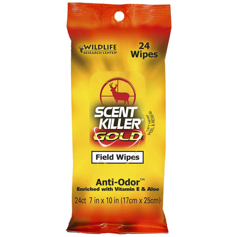 Wildlife Research Scent Killer Gold Field Wipes 24 pk.