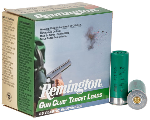 Remington Ammunition GC12L8 Gun Club  12 Gauge 2.75" 1 1/8 oz 8 Shot 25 Bx/ 10 Cs