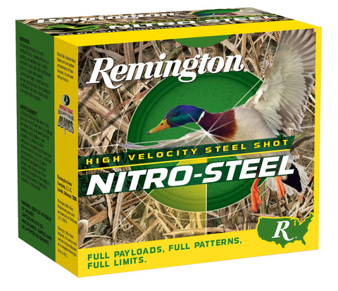 Remington Ammunition NS12M2 Nitro Steel  12 Gauge 3" 1 1/4 oz 2 Shot 25 Bx/ 10 Cs