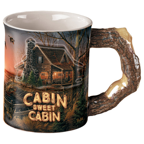 Wild Wings Sculpted Mug Cabin Sweet Cabin