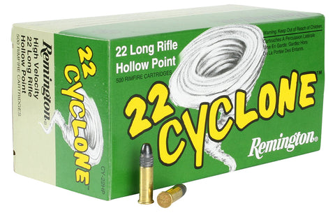 Remington Ammunition CY22HP Cyclone 22 LR Hollow Point 36 GR 50Box/100Case