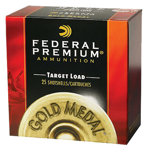 Federal T2069 Premium Gold Medal Plastic 20 Gauge 2.75" 7/8 oz 9 Shot 25 Bx/ 10 Cs