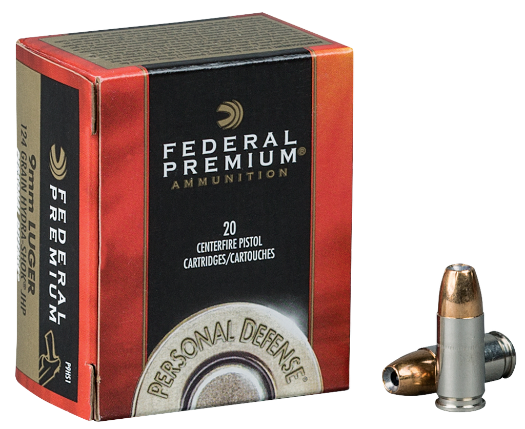Federal P40HS1 Premium 40 Smith & Wesson Hydra-Shok JHP 180 GR 20 Box/25 Case