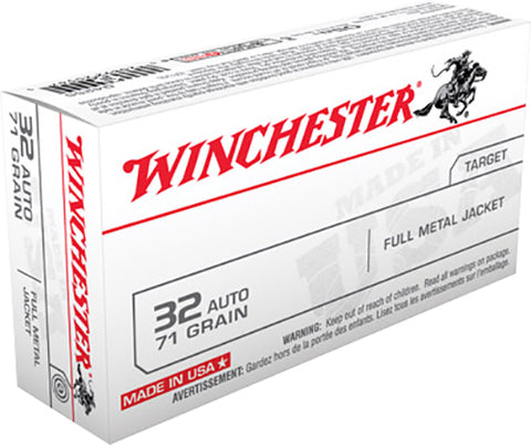Winchester Ammo Q4255 Best Value 32 Automatic Colt Pistol (ACP) 71 GR Full Metal Jacket 50 Bx/ 10 Cs