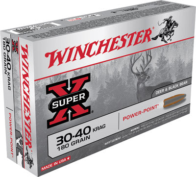 Winchester Ammo X30401 Super X 30-40 Krag Power-Point 180 GR 20Box/10Case