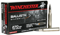 Winchester Ammo SBST270 Supreme 270 Winchester 130 GR Ballistic Silvertip 20 Bx/10 Cs