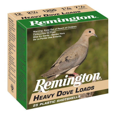 Remington Ammunition RHD1275 Heavy Dove Loads  12 Gauge 2.75" 1 1/8 oz 7.5 Shot 25 Bx/ 10 Cs