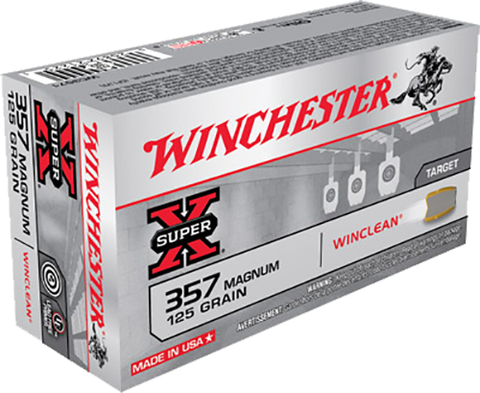 Winchester Ammo WC3571 WinClean 357 Magnum 125 GR Jacketed Soft Point 50 Bx/ 10 Cs
