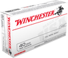 Winchester Ammo USA40SW Best Value 40 Smith & Wesson (S&W) 165 GR Full Metal Jacket 50 Bx/ 10 Cs