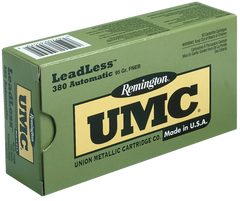 Remington Ammunition LL380AP2 UMC 380 Automatic Colt Pistol (ACP) 95 GR Flat Nose Enclosed Base 50 Bx/ 10 Cs