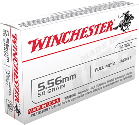 Winchester Ammo Q3131 Best Value 223 Remington/5.56 NATO 55 GR Full Metal Jacket 20 Bx/ 50 Cs