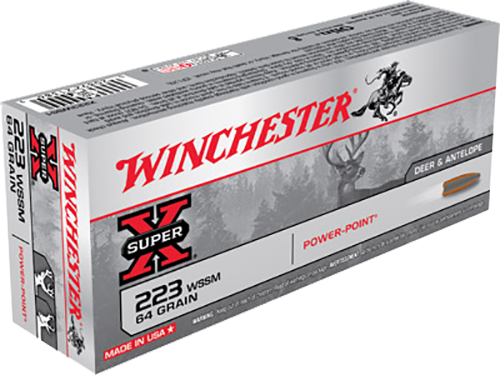 223 WSSM Ammo - Winchester Ammo Super-X Super Short Power-Point Winchester Super-X Super Short Power-Point Ammo