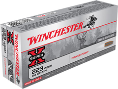Winchester Ammo X223WSS1 Super-X 223 Winchester Super Short Magnum 64 GR Power-Point 20 Bx/ 10 Cs