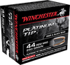 Winchester Ammo S44PTHP Supreme 44 Remington Magnum 250 GR Platinum Tip Hollow Point 20 Bx/10 Cs