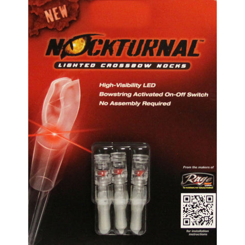 NockTurnal Predator Crossbow Nock Size 1 Red 3 pk.