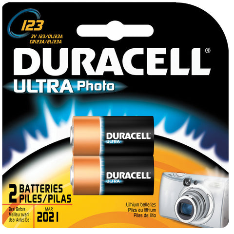 Duracell Lithium Battery CR123 2 pk.