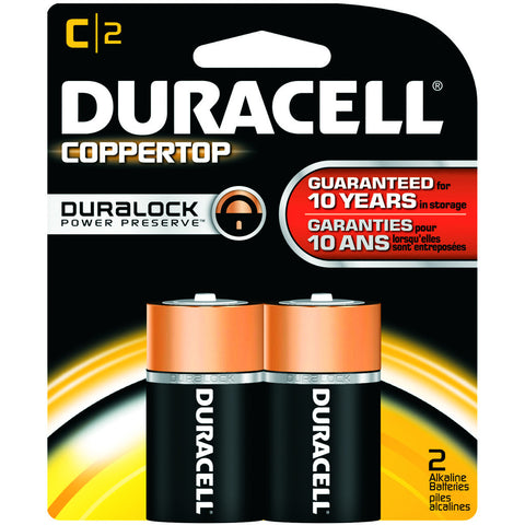 Duracell Coppertop Battery C 2 pk.