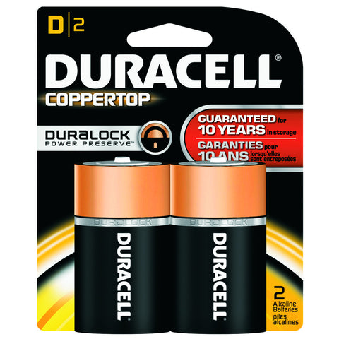 Duracell Coppertop Battery D 2 pk.