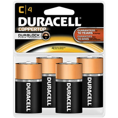 Duracell Coppertop Battery C 4 pk.