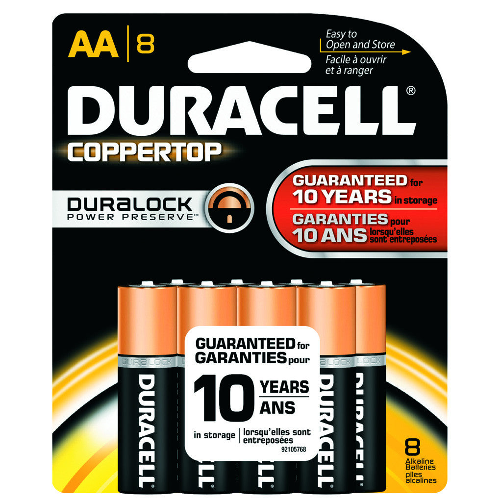 Duracell Coppertop Battery AA 8 pk.
