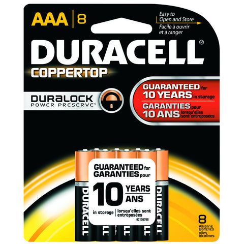 Duracell Coppertop Battery AAA 8 pk.