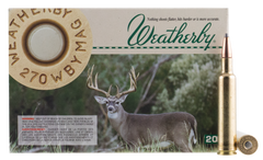 Weatherby H270130SP 270 Weatherby Magnum Spire Point 130 GR 20Rds