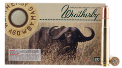 Weatherby H460500RN Round Nose Soft Point 460 Weatherby Magnum 500 GR 20Rds