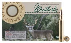 Weatherby N270140BST 270 Weatherby Mag Nosler Ballistic Tip 140GR 20Rds