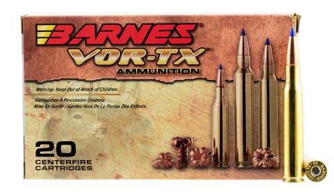 Barnes 21531 VOR-TX 30-06 Springfield 150GR Tipped TSX Boat Tail 20Box/10Case