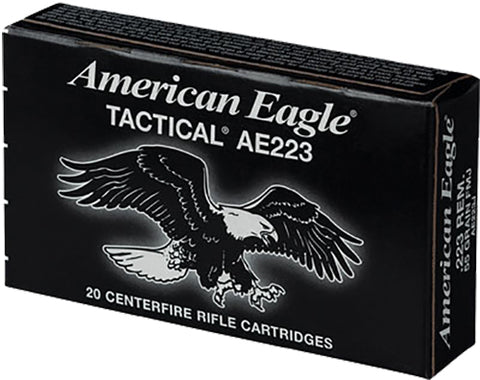 Federal AE223J American Eagle 223 Remington/5.56 NATO 55 GR Full Metal Jacket Boat Tail 20 Bx/ 25 Cs
