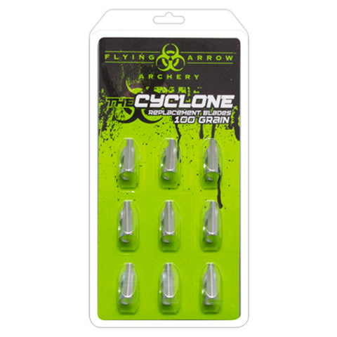 Flying Arrow Cyclone Broadhead Replacement Blades 100 gr. 9pk