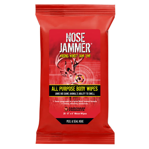 Nose Jammer Body Wipes 20 pk.