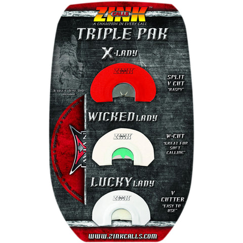 Zink Triple Pak Diaphragm Turkey Calls 3 pk.
