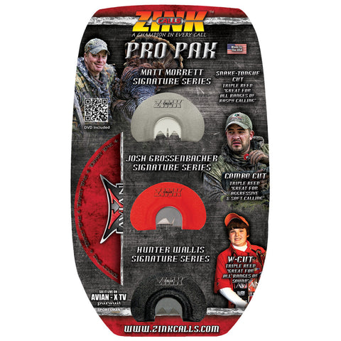 Zink Signature Series Pro Pak Diaphragm Calls 3 call set
