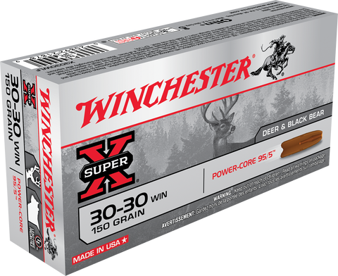Winchester Ammo X3030WLF Super-X 30-30 Winchester 150 GR Power Core 20 Bx/ 10 Cs
