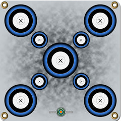 Arrowmat Foam Target Face Blue 9 Spot 17x17 in.
