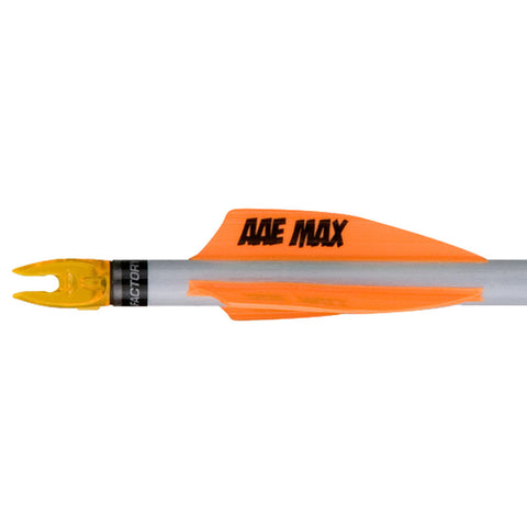 AAE Plastifletch Max Vane Fire Orange 2in. Shield 100pk.