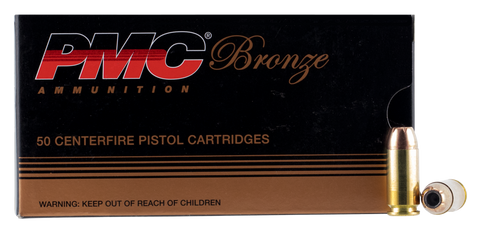 PMC 40B Bronze 40 Smith & Wesson 165 GR Jacketed Hollow Point 50 Bx/ 20 Cs