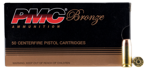 PMC 40E Bronze 40 Smith & Wesson 180 GR Full Metal Jacket Flat Point 50 Bx/ 20 Cs