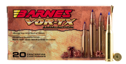 Barnes 21561 VOR-TX 7mm-08 Remington 120GR Tipped TSX Boat Tail 20Box/10Case