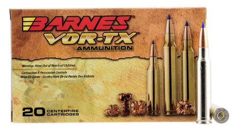 Barnes 21575 VOR-TX 338 Winchester Mag 210GR Tipped TSX Boat Tail 20Box/10Case