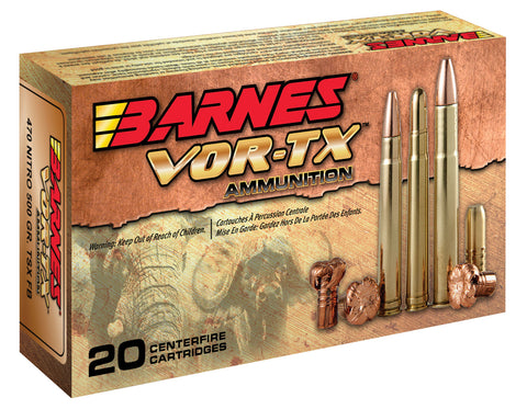 Barnes 22030 VOR-TX 470 Nitro Express TSX Flat Base 500 GR 20Box/10Case