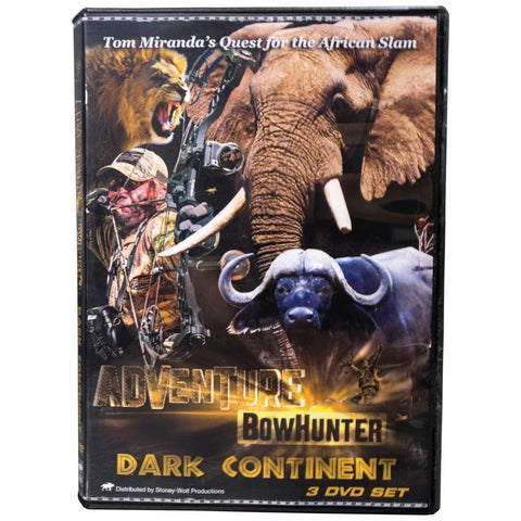 Tom Miranda Adventure Bowhunter Dark Continent Africa DVD Set
