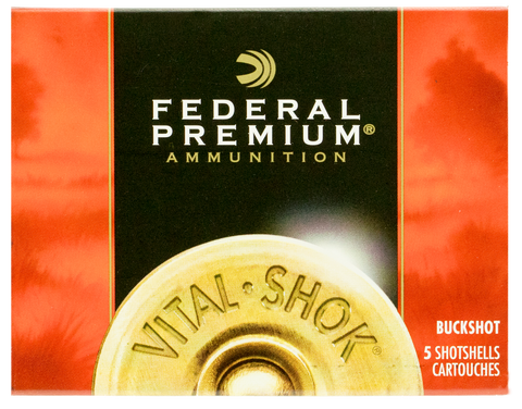 Federal P135F00 Vital-Shok 12 Gauge 3.5" Buckshot 18 Pellets 00 Buck 5 Bx/ 50 Cs