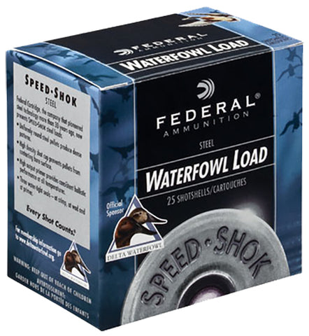 Federal WF2084 Speed-Shok Waterfowl 20 Gauge 2.75" 3/4 oz 4 Shot 25 Bx/ 10 Cs
