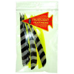 Trueflight Feather Combo Pack Barred/Chartreuse 5in. LW Shield Cut