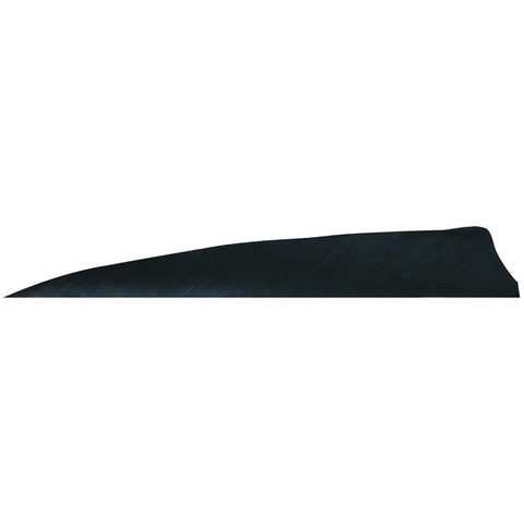 Gateway Shield Cut Feathers Black 4 in. RW 100 Pk.