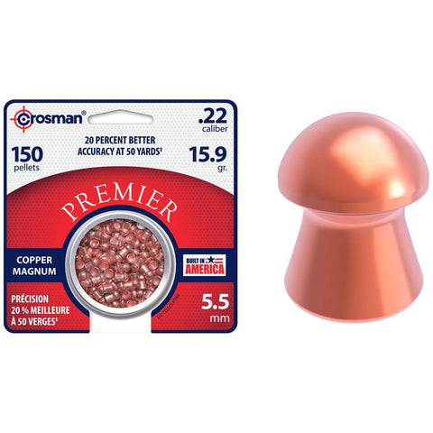 Crosman Premier Copper Pellet .22 150 pk.